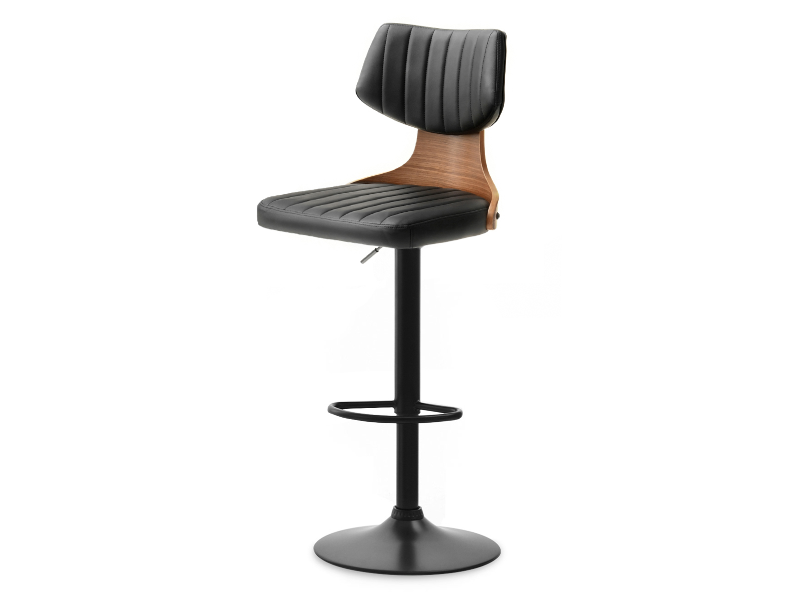 Stolička Heroe (orech tmavý + čierna)