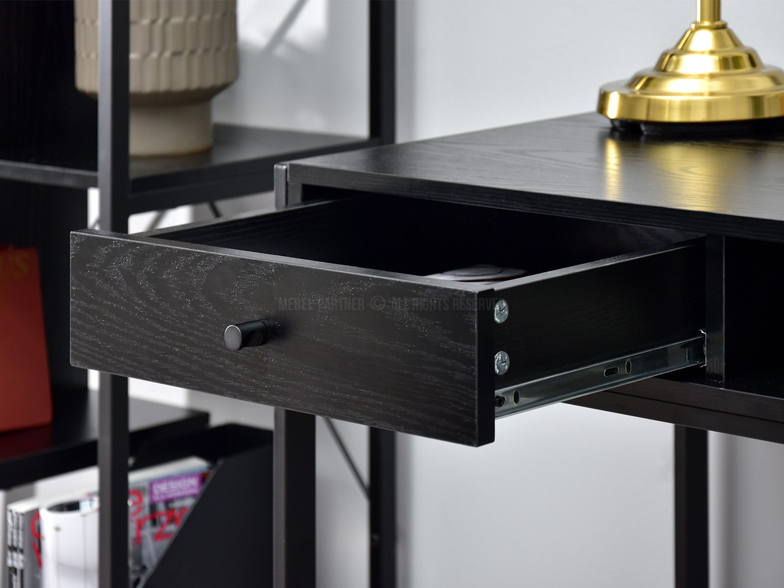 PC stolík Nills (čierna) *bazár