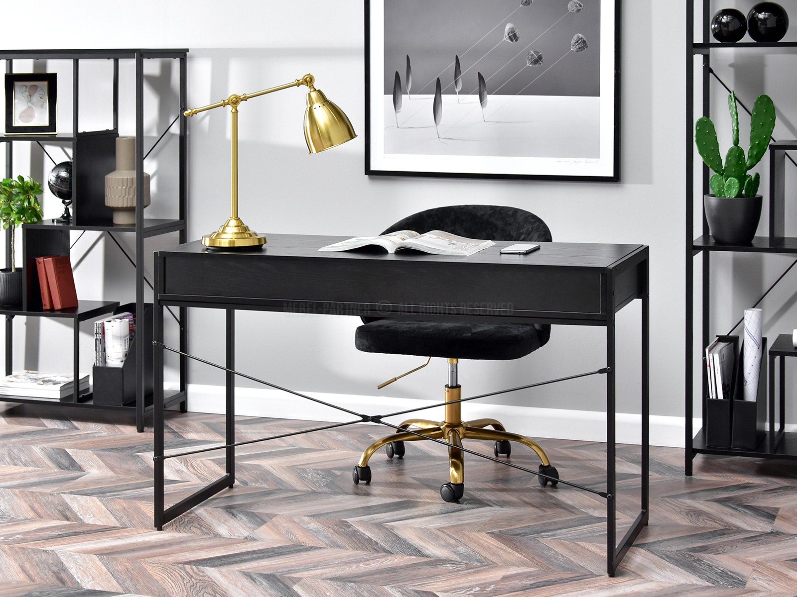 PC stolík Nills (čierna) *bazár