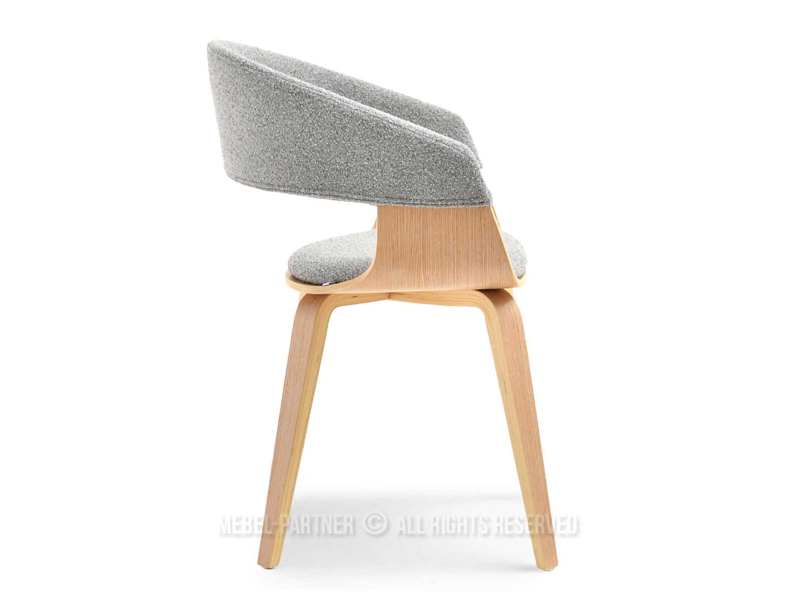 Stolička Renzo (sivá + dub) *výpredaj