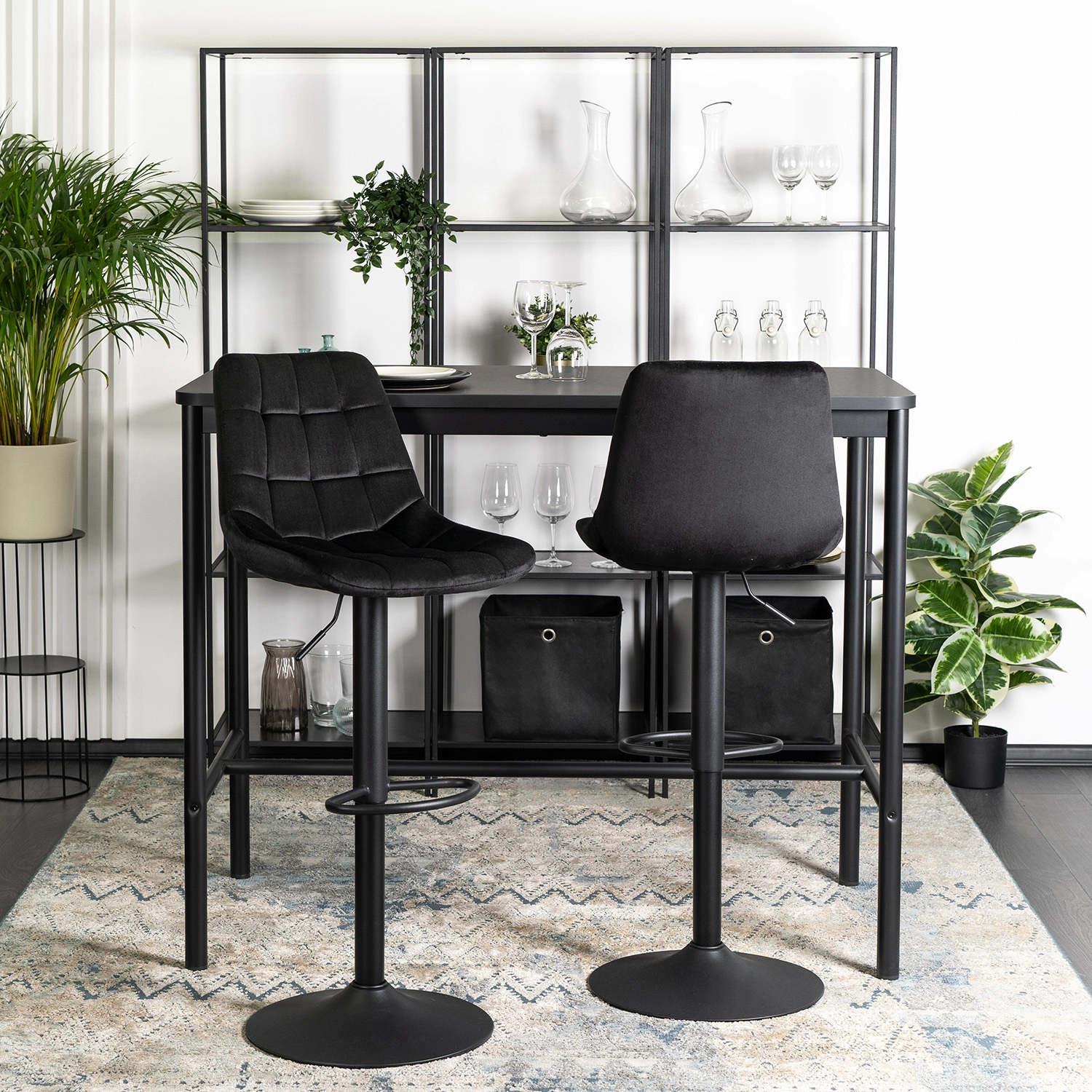 Barová stolička Aportaban 2 (čierna)