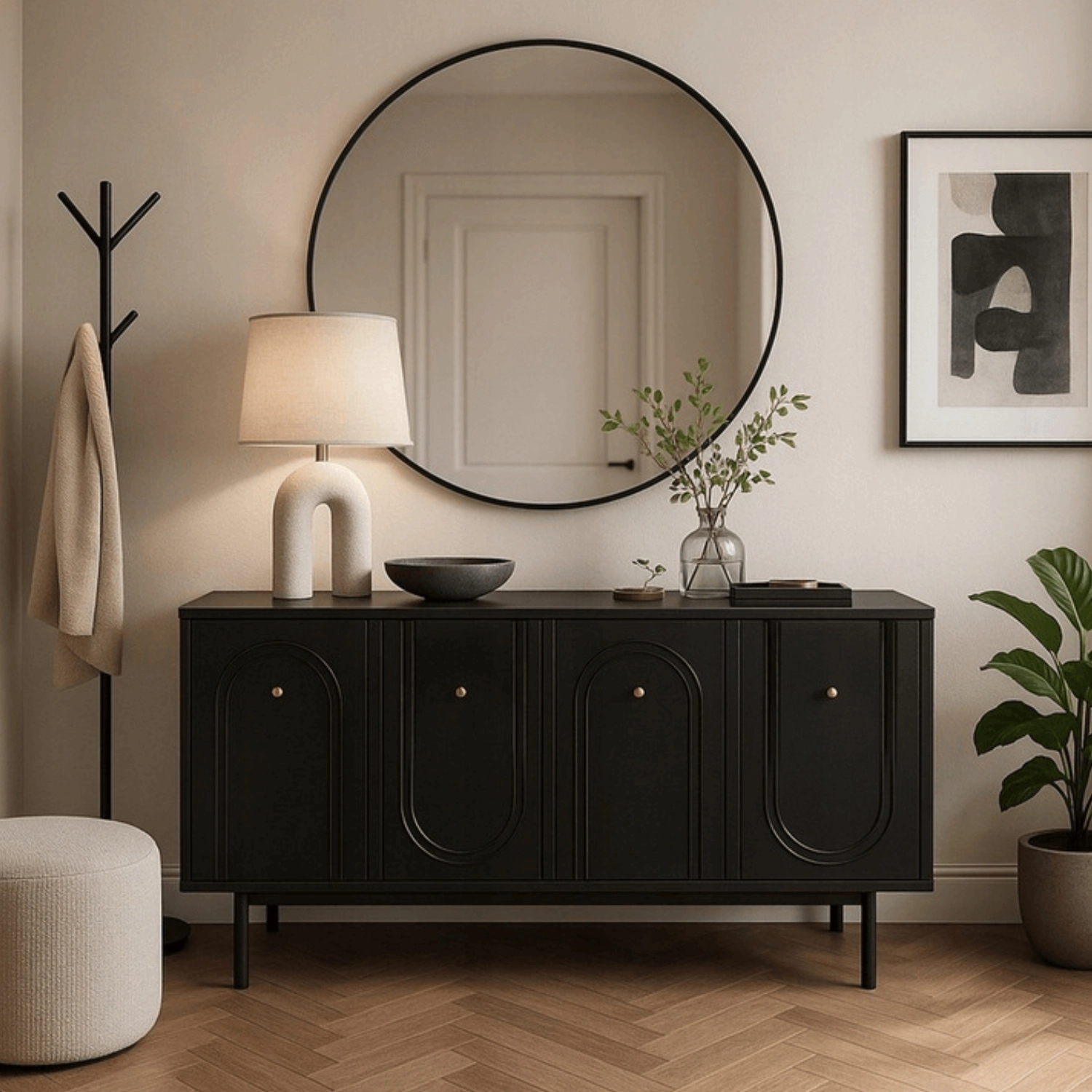 Skrinka Marlene (čierna) 