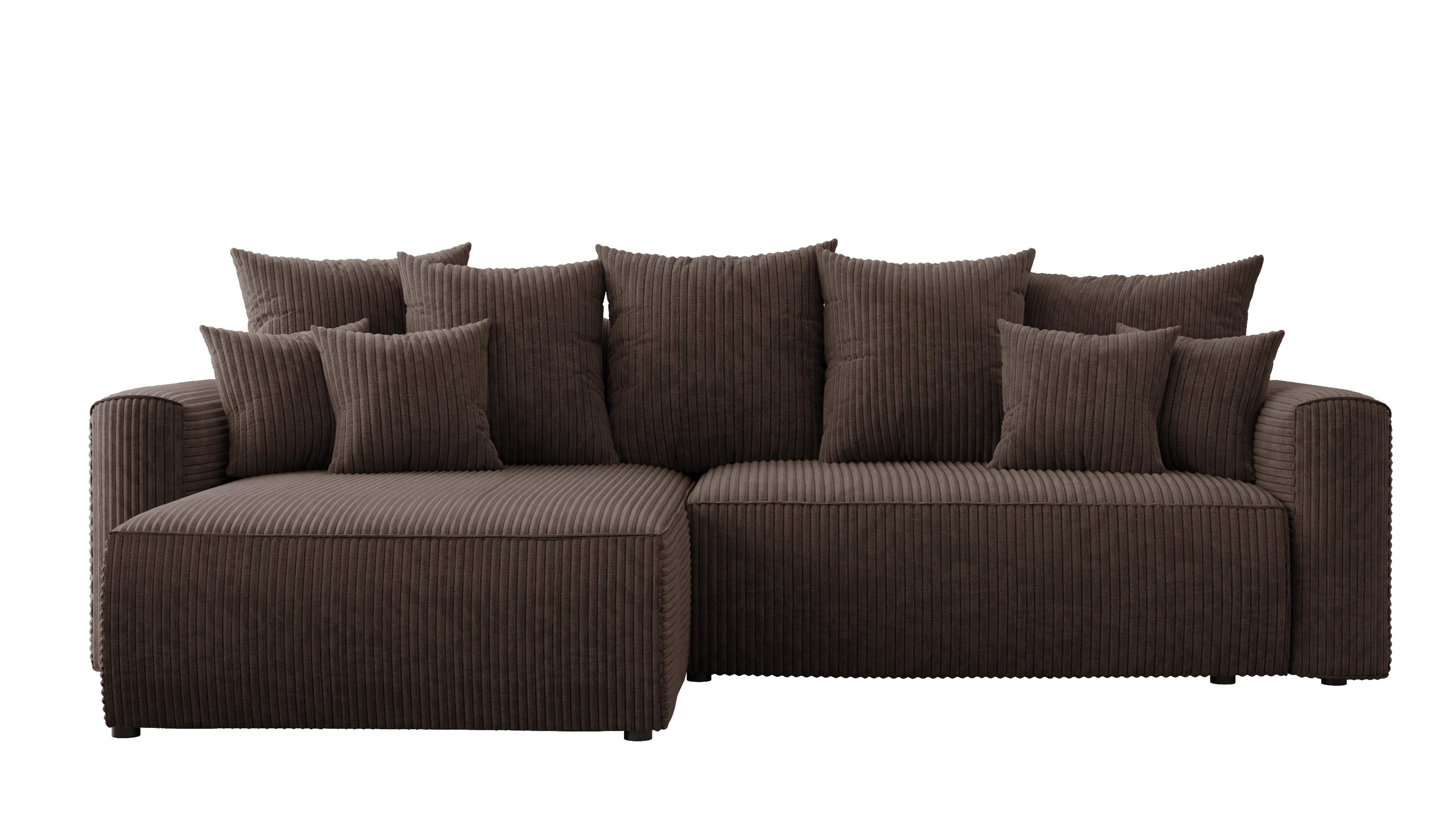 Rohová sedačka Baria (L) (čokoládová)