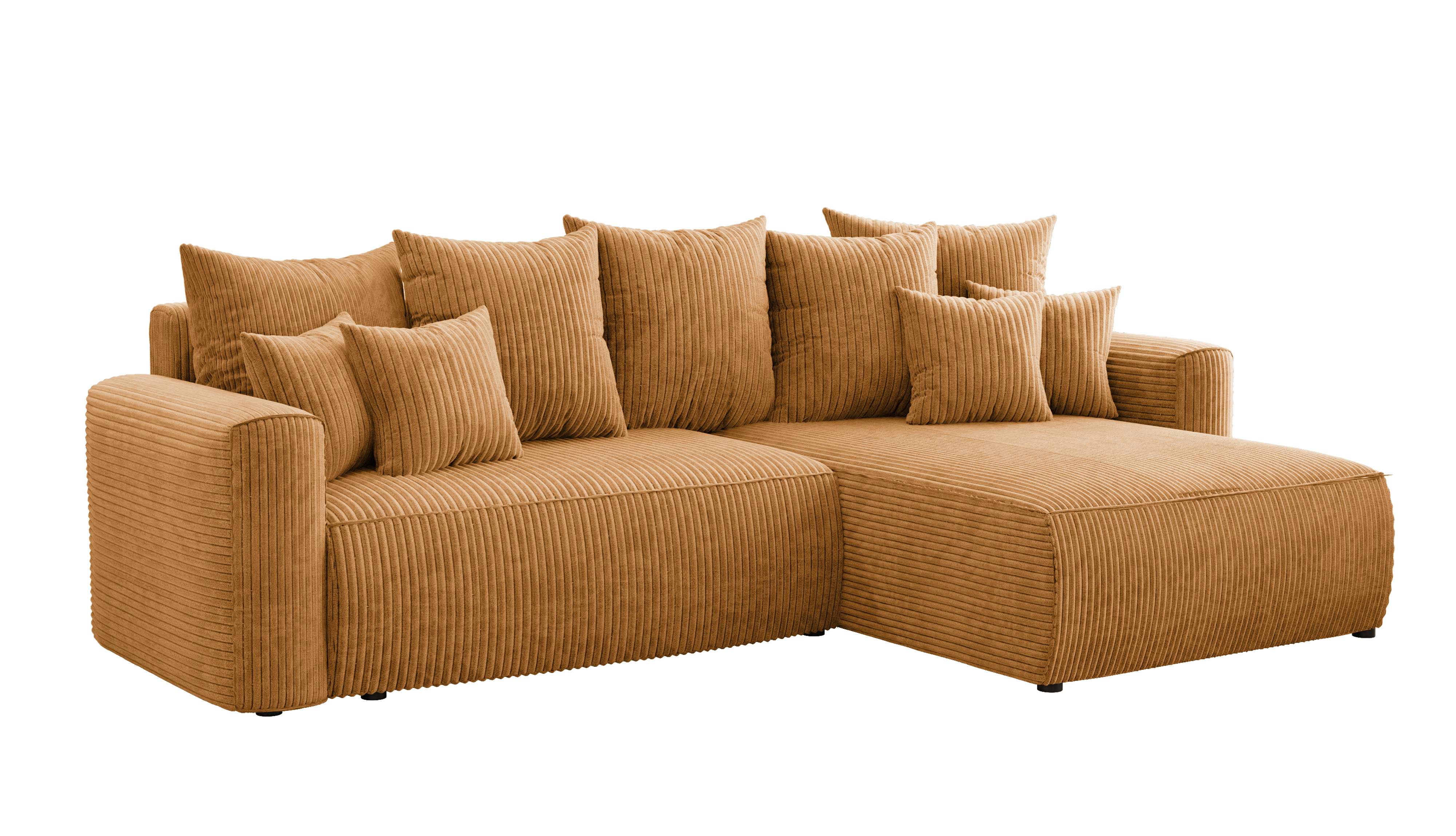 Rohová sedačka Baria (P) (horčicová)