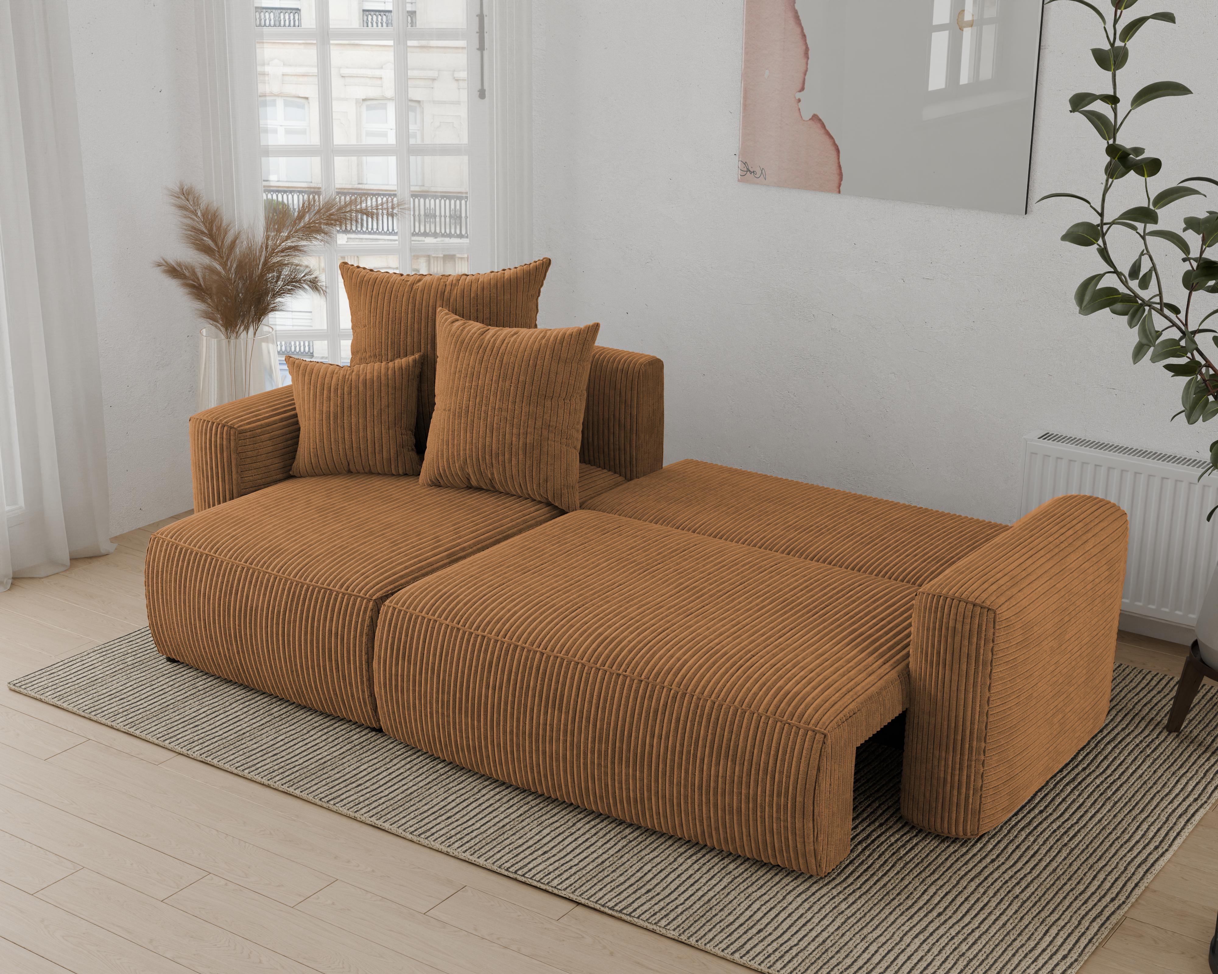 Rohová sedačka Denia (L) (horčicová)