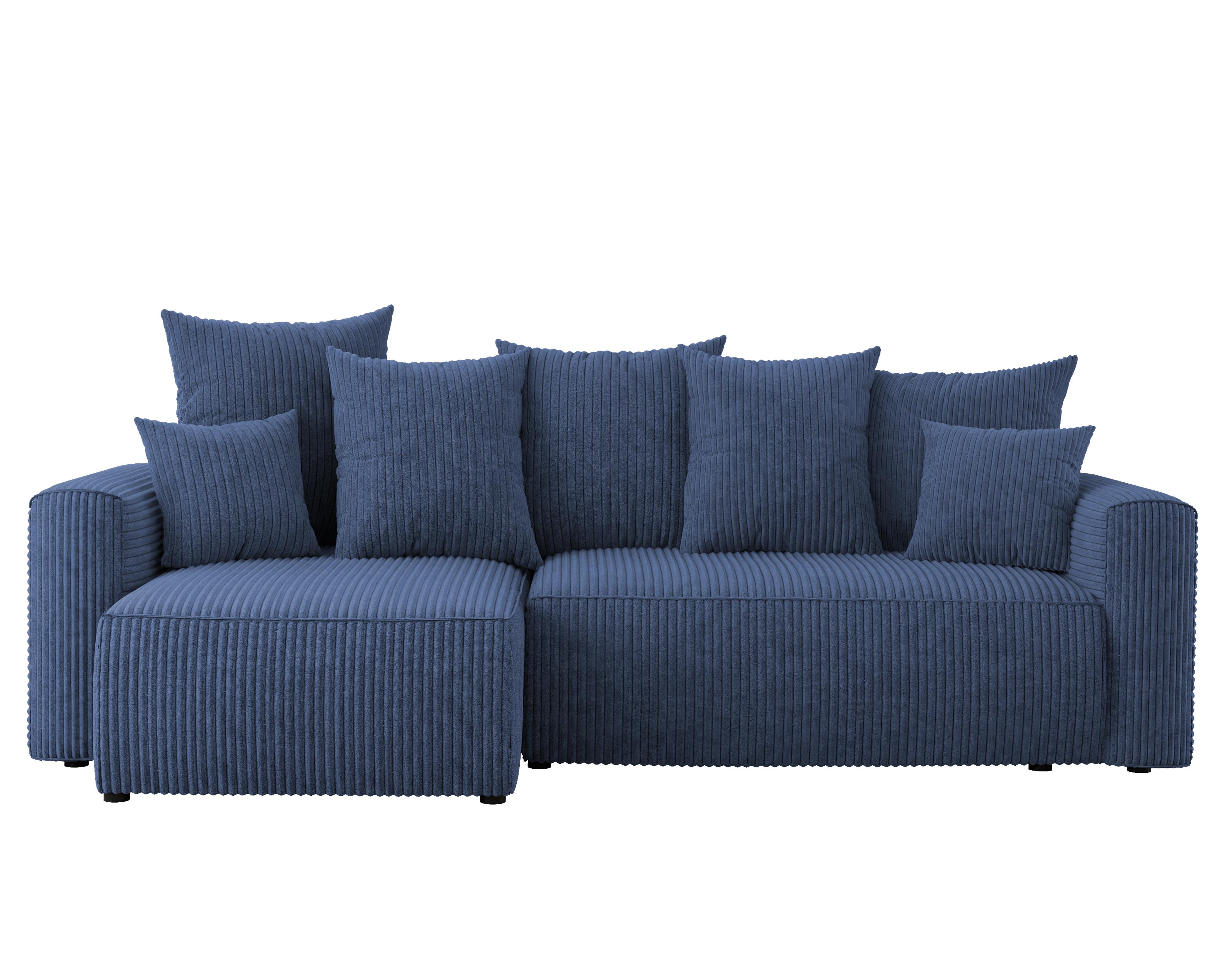 Rohová sedačka Denia (L) (tmavomodrá)