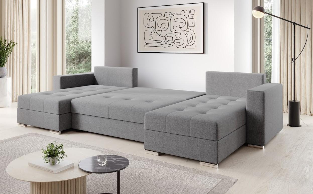 Rohová sedačka Josie U (svetlosivá)