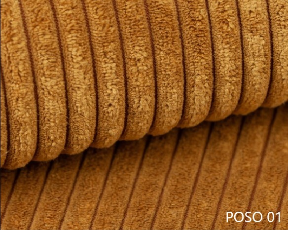 Rohová sedačka Baria (P) (horčicová)