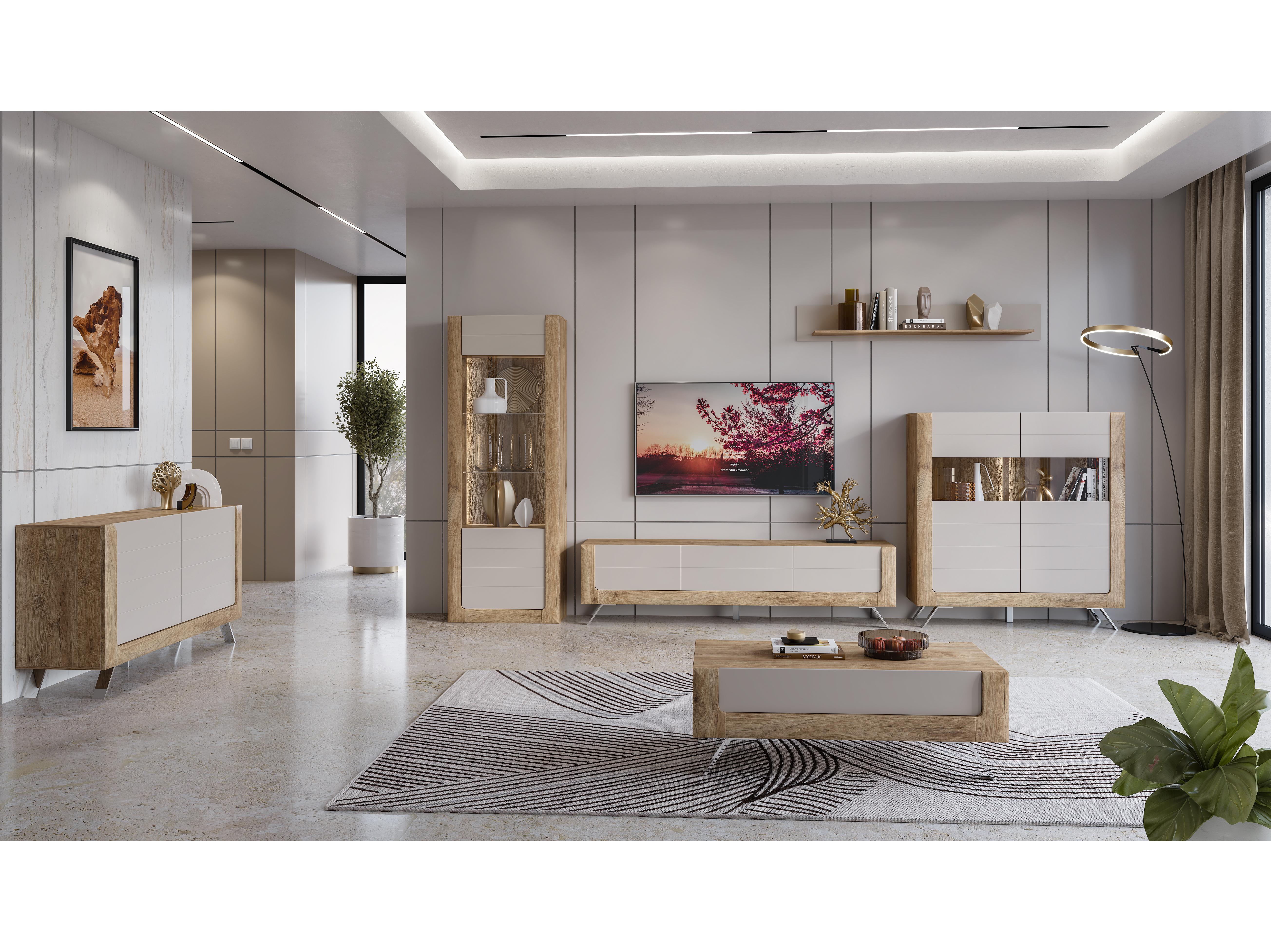 Skrinka Kassie Typ 25 (kašmír + dub zlatý harbor)