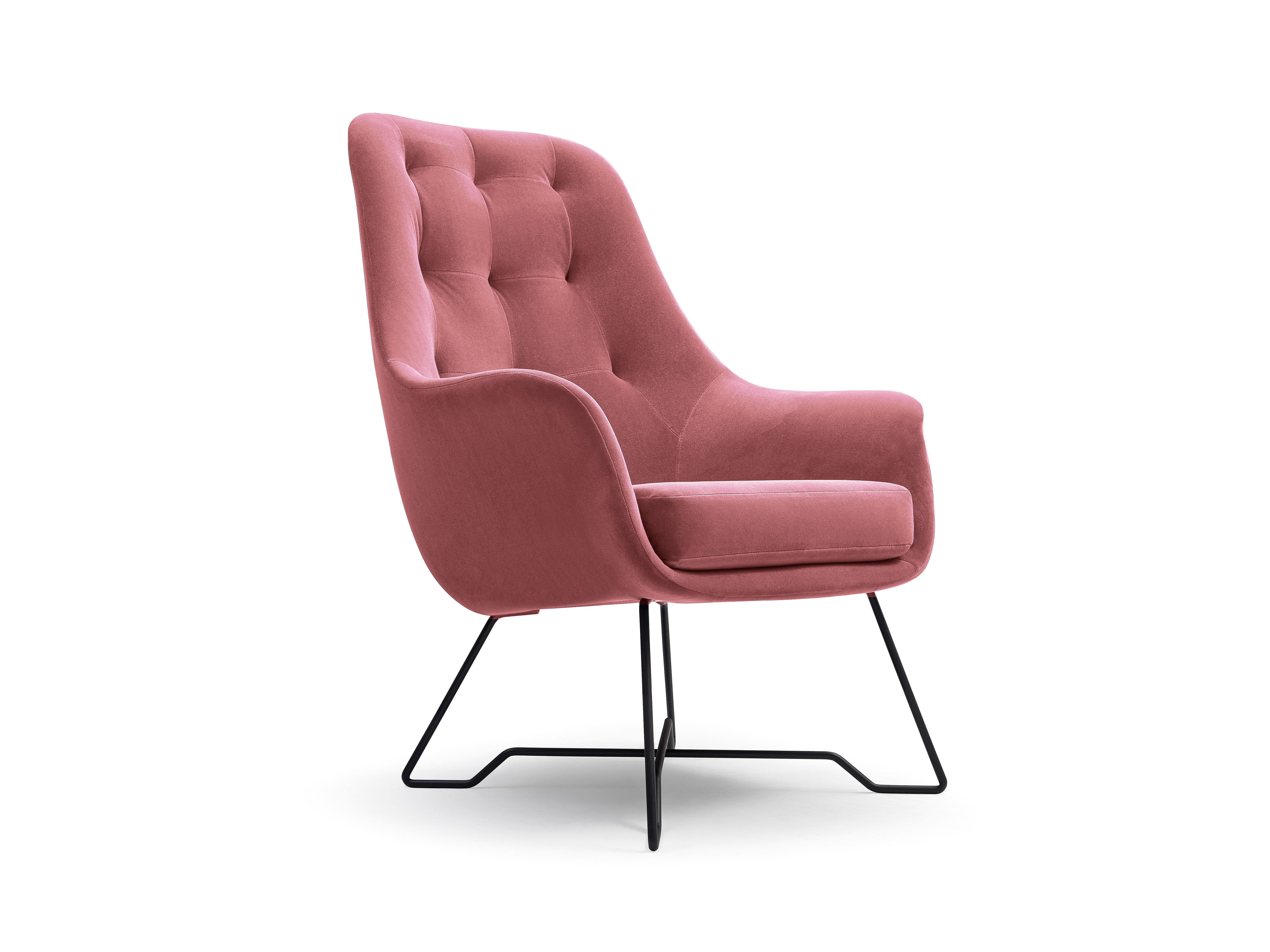 Kreslo Eliah (tmavoružová)