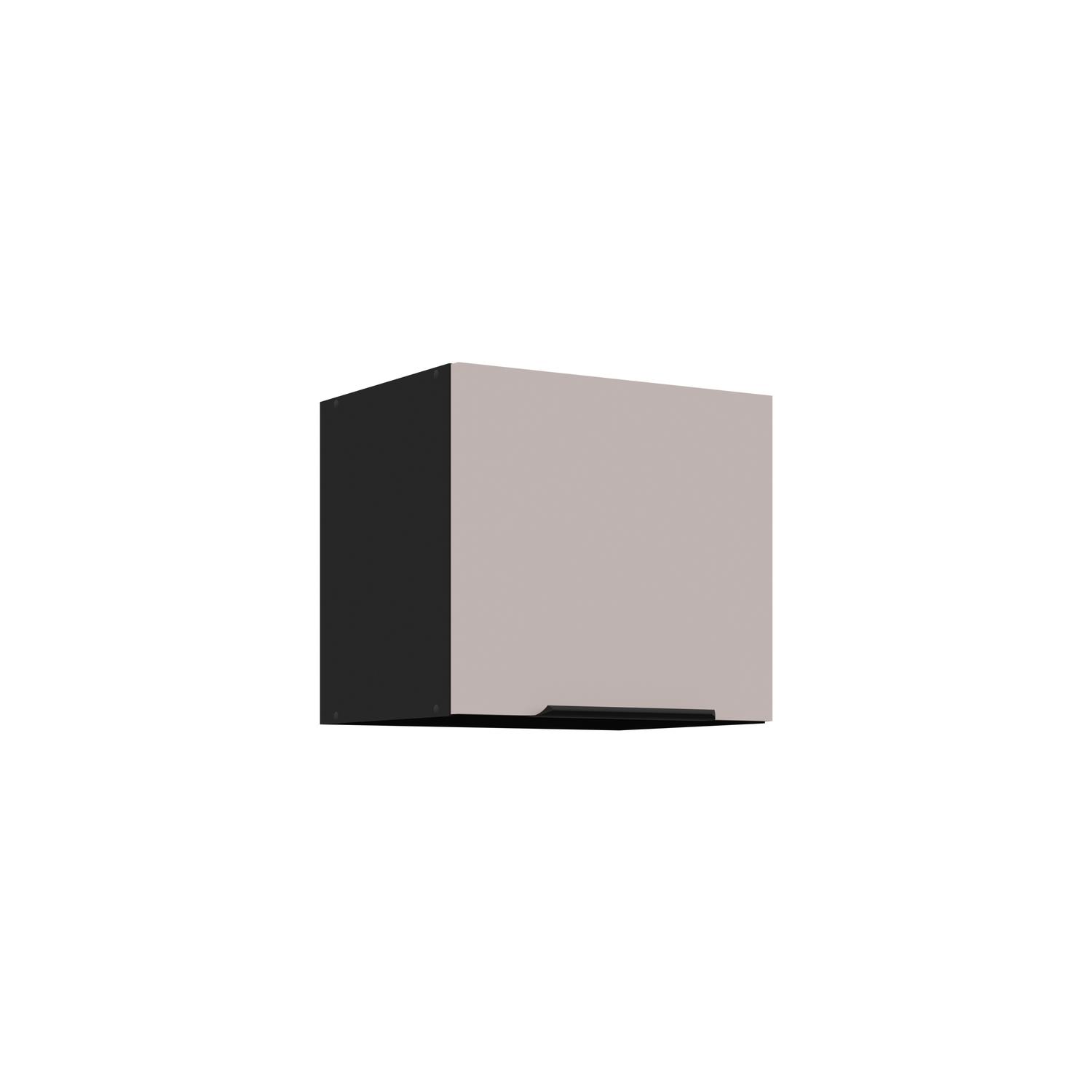 Horná kuchynská skrinka Aaron 40 GU-36 1F (čierna matná + kašmír)