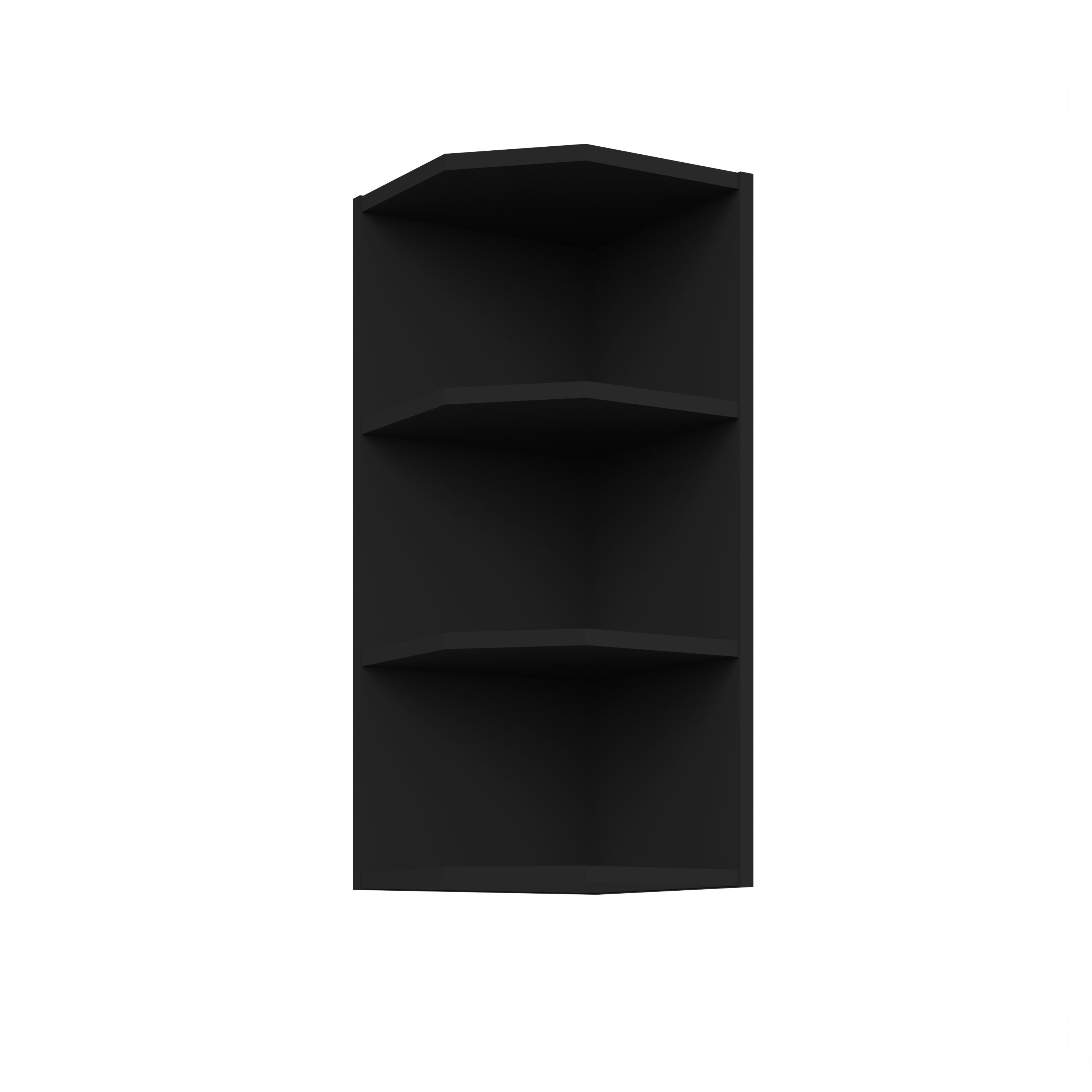 Horný kuchynský regál Carminia 30 G-72 ZAK (čierna)