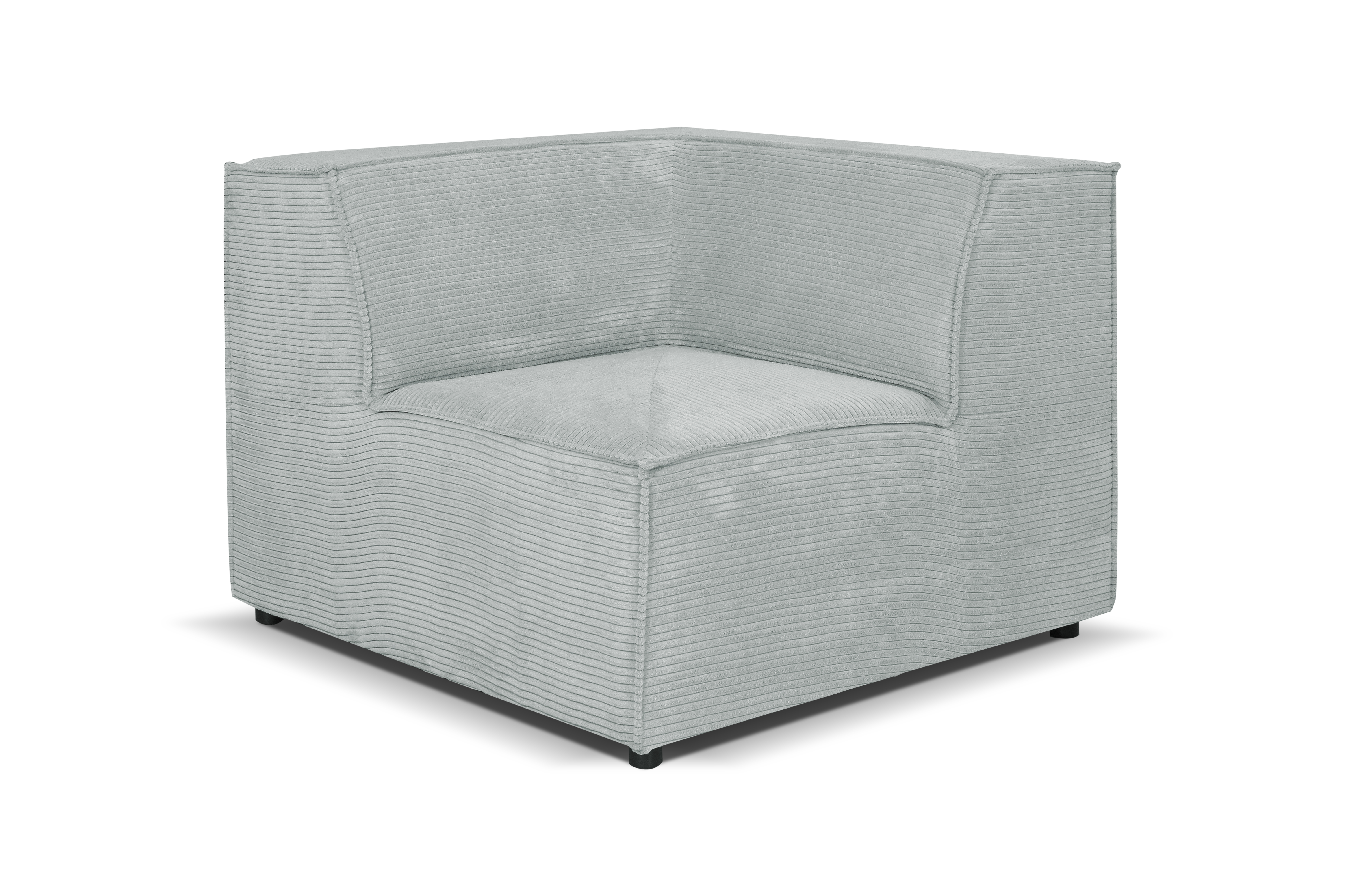 Modul sedačky (rohový diel) Cuboid (sivá)