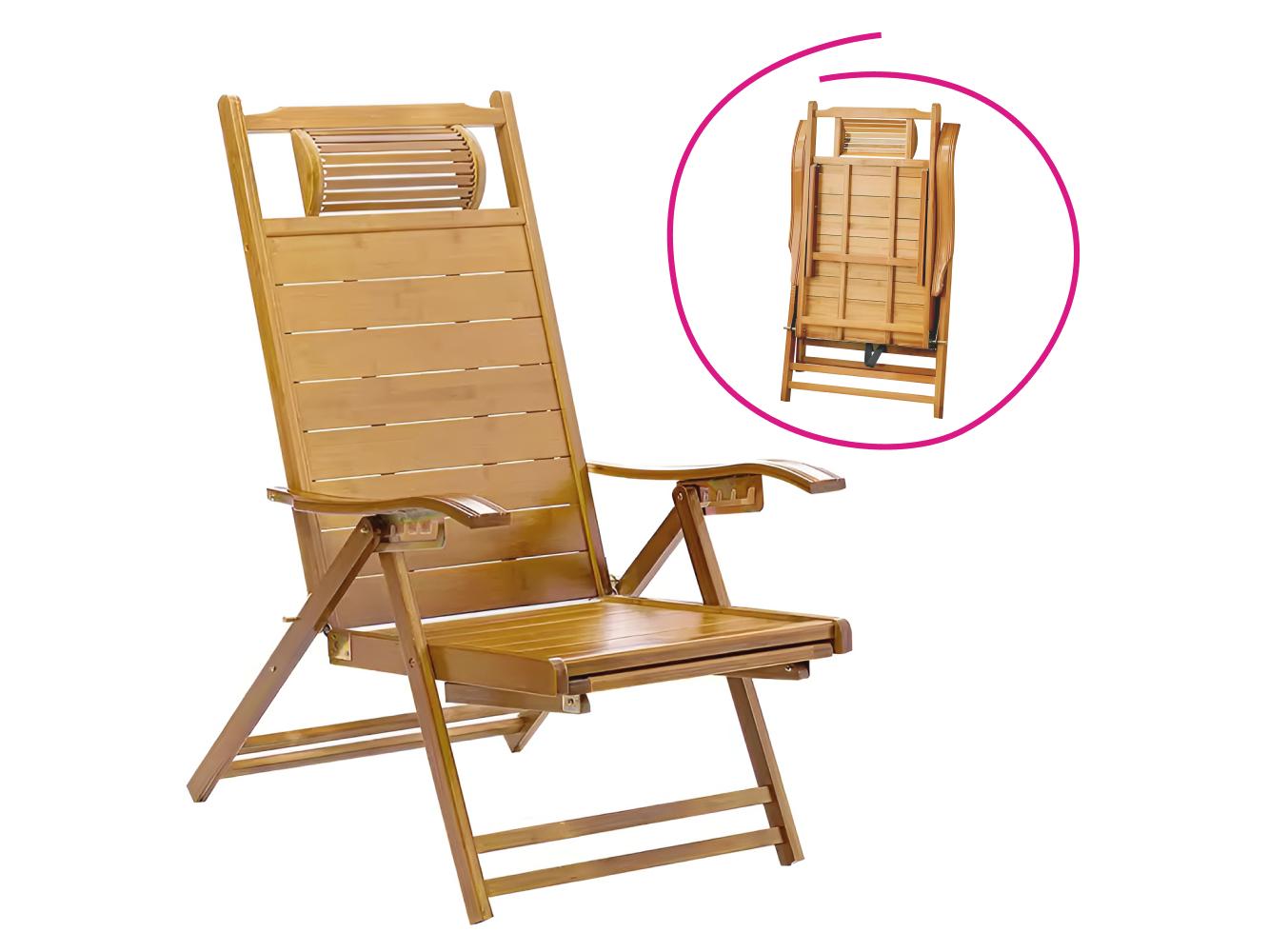 Záhradné kreslo Verdone (prírodná)bambus)