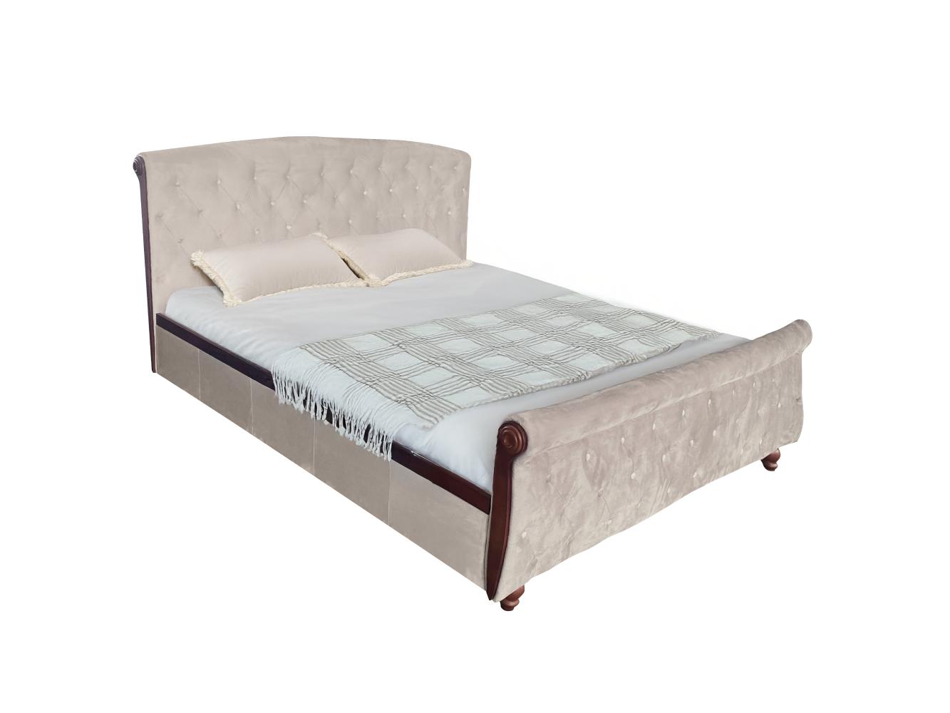 Manželská posteľ 180x200 cm Bretto (sivohnedá)Taupe Velvet látka)