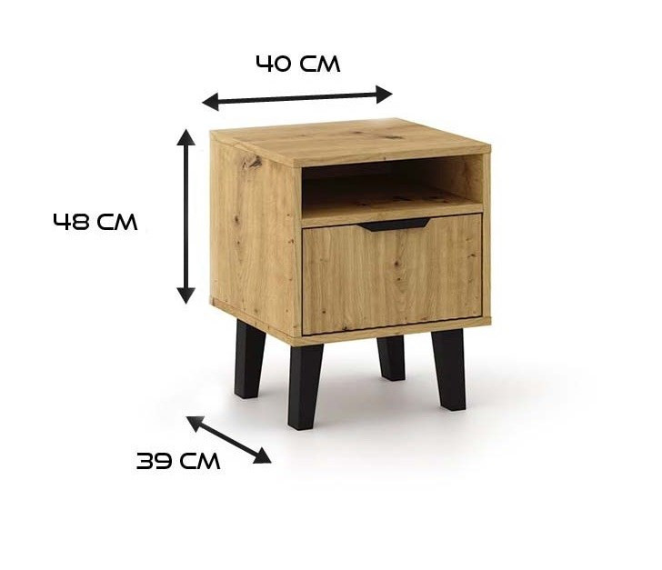 Nočný stolík Sacar 1 (dub artisan)