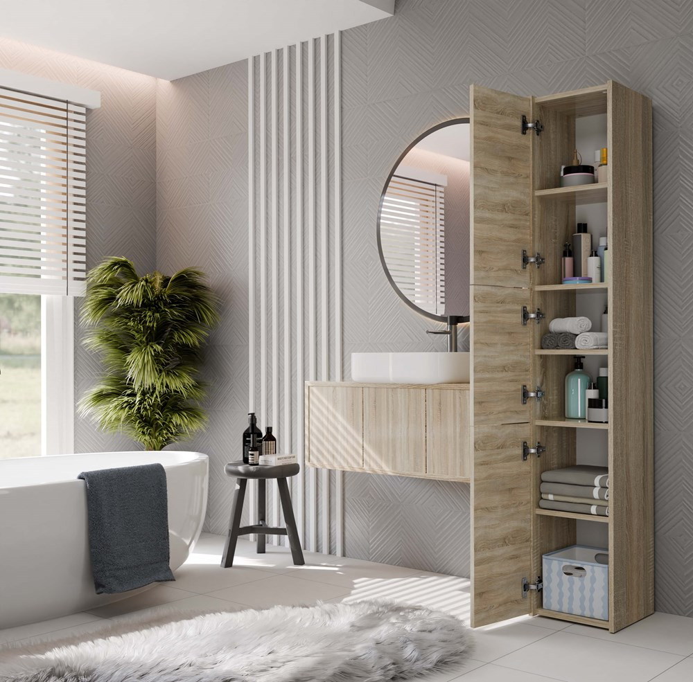 Kúpeľňová skrinka Samways 2 (dub sonoma)