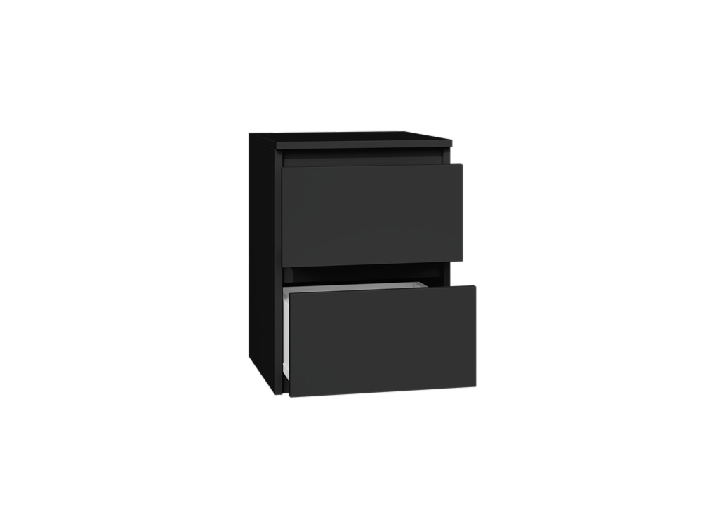 Nočný stolík Musecalo 2 (čierna)