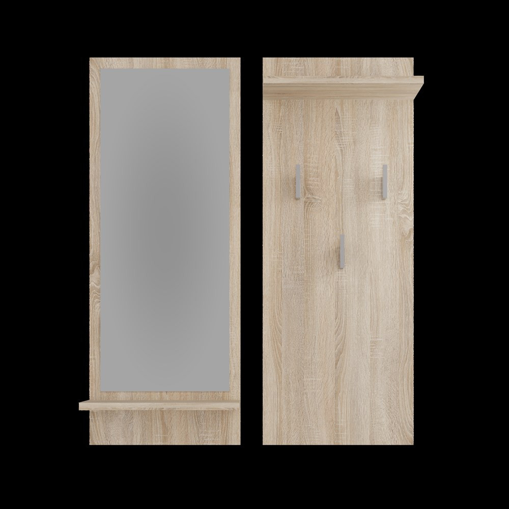 Predsieňová zostava Reclemos 1 (dub sonoma) (so zrkadlom)