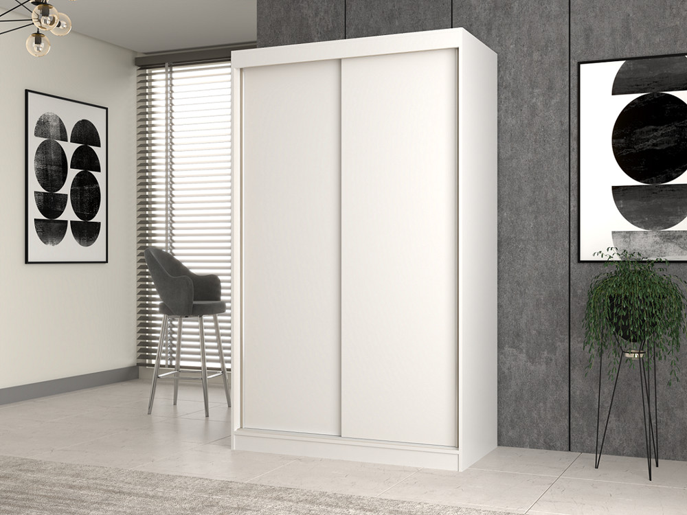 Šatníková skriňa s posuvnými dverami Igatossa 120 A (biela)