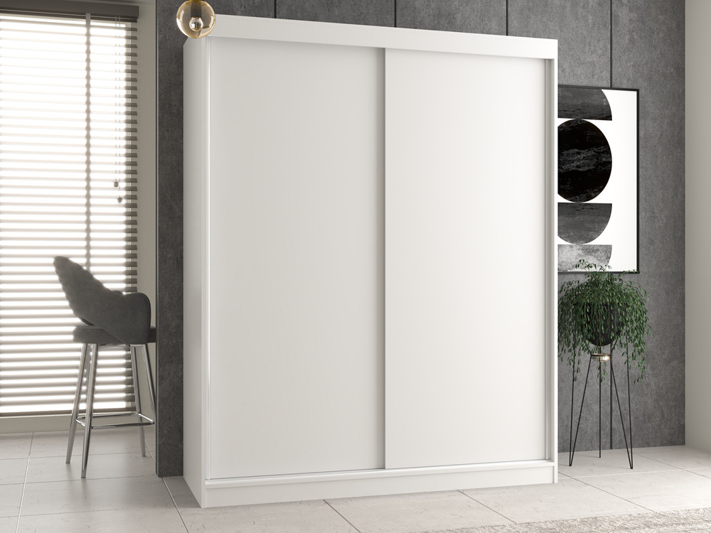 Šatníková skriňa s posuvnými dverami Igatossa 160 A (biela)