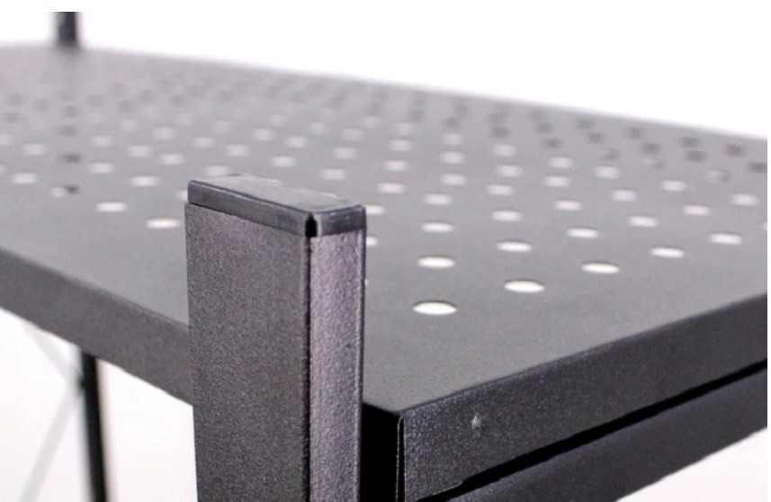 Kuchynský regál na kolieskach Ricos 3 (čierna)