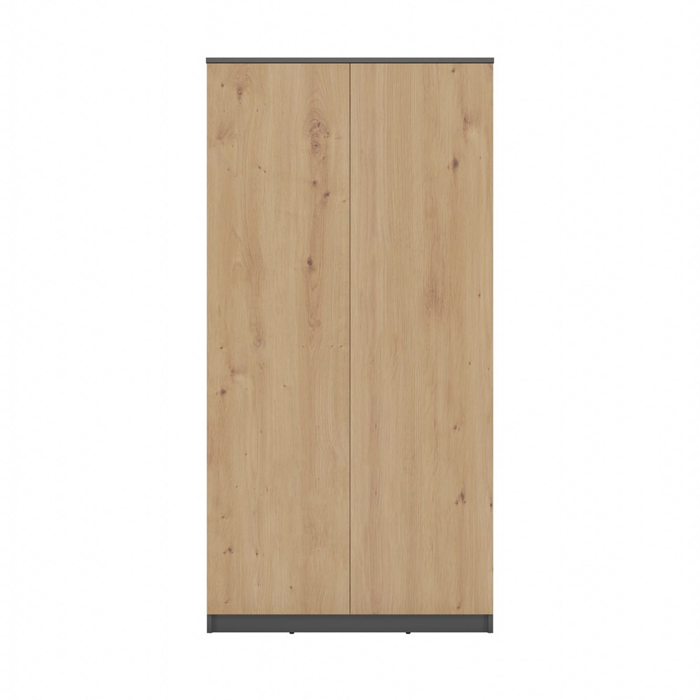 Šatníková skriňa Musecalo 3 (antracit + dub artisan)