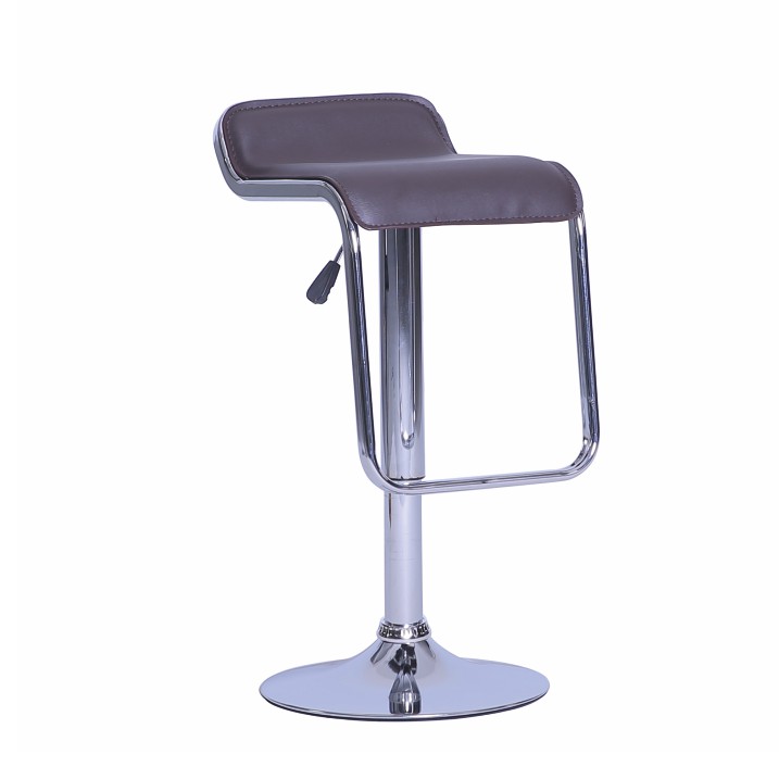 Barová stolička Ilana (hnedá + chróm)