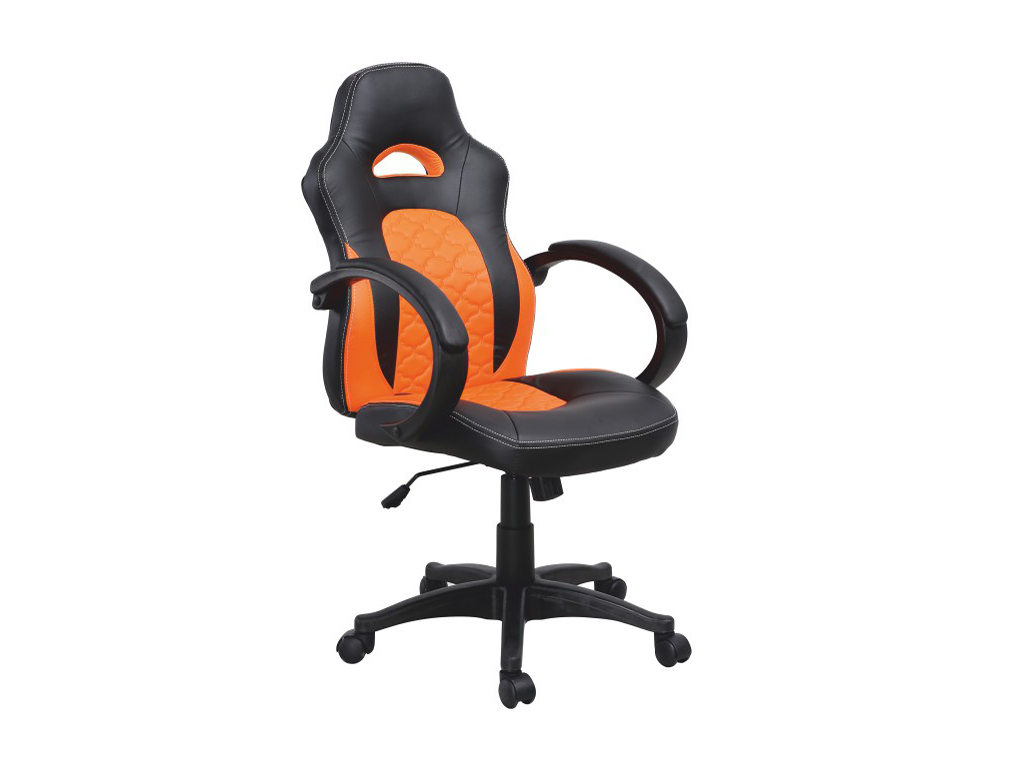Kancelárske kreslo Nelson (čierna + oranžová)