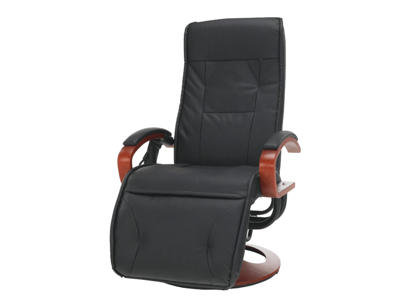 Masážne kreslo Ardos (ekokoža čierna + čerešňa)