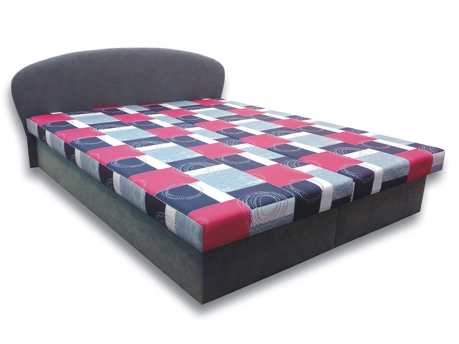 Manželská posteľ 160 cm Milka 1 (s penovými matracmi)