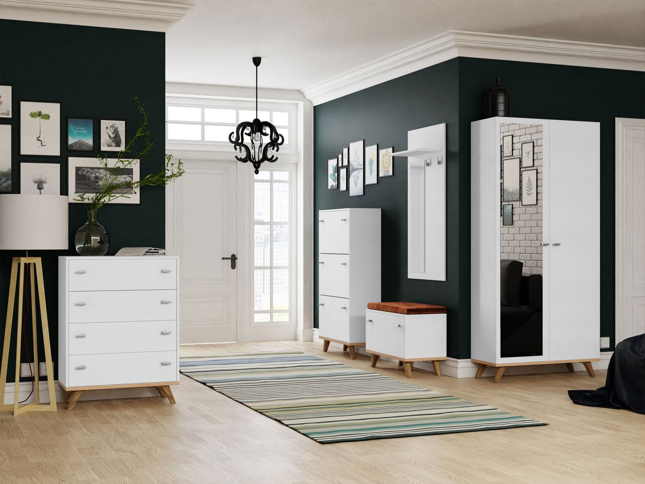 Predsieň Talbergia  (biela + dub craft)