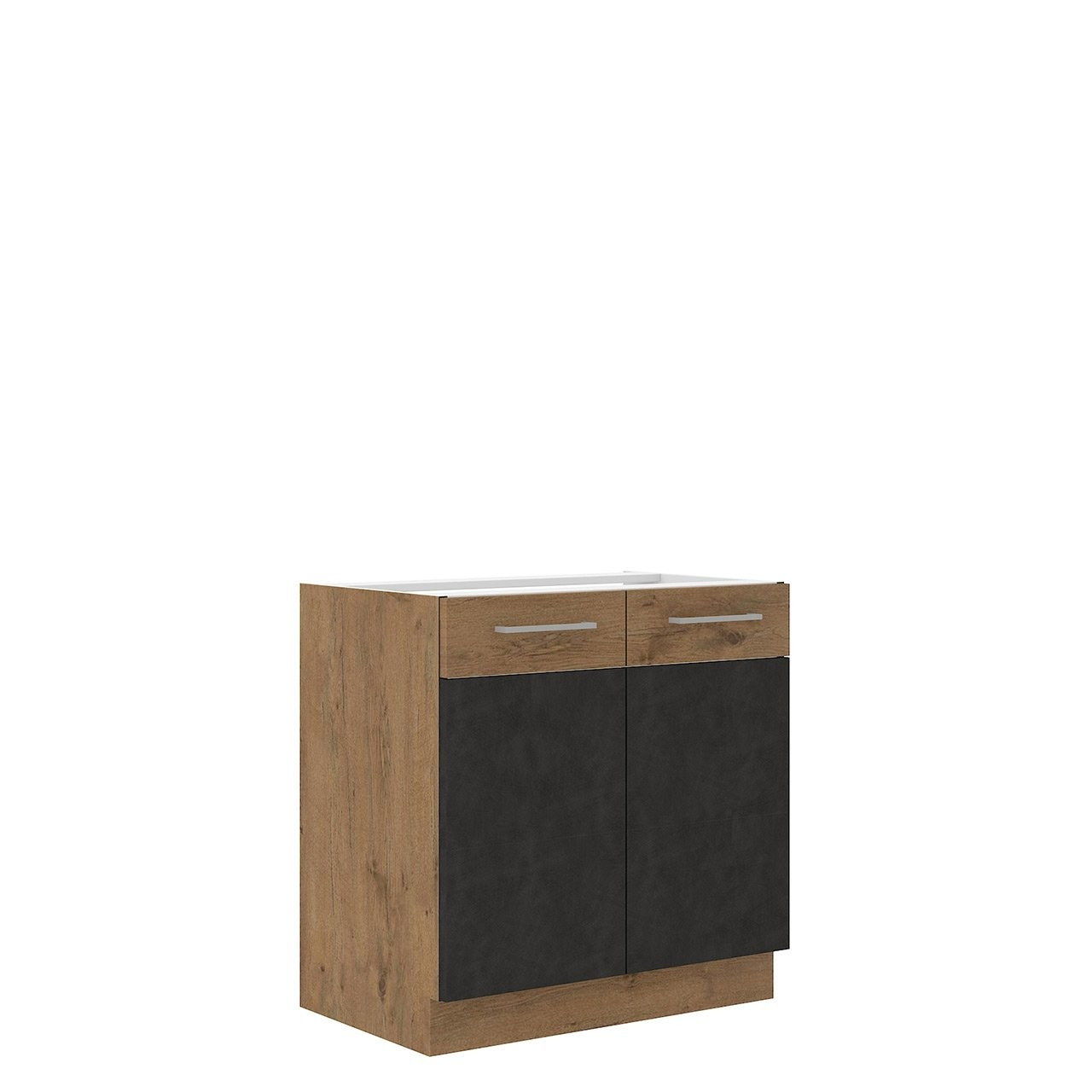 Dolná kuchynská skrinka Bronte 80 D 2F BB (dub lancelot + matera)