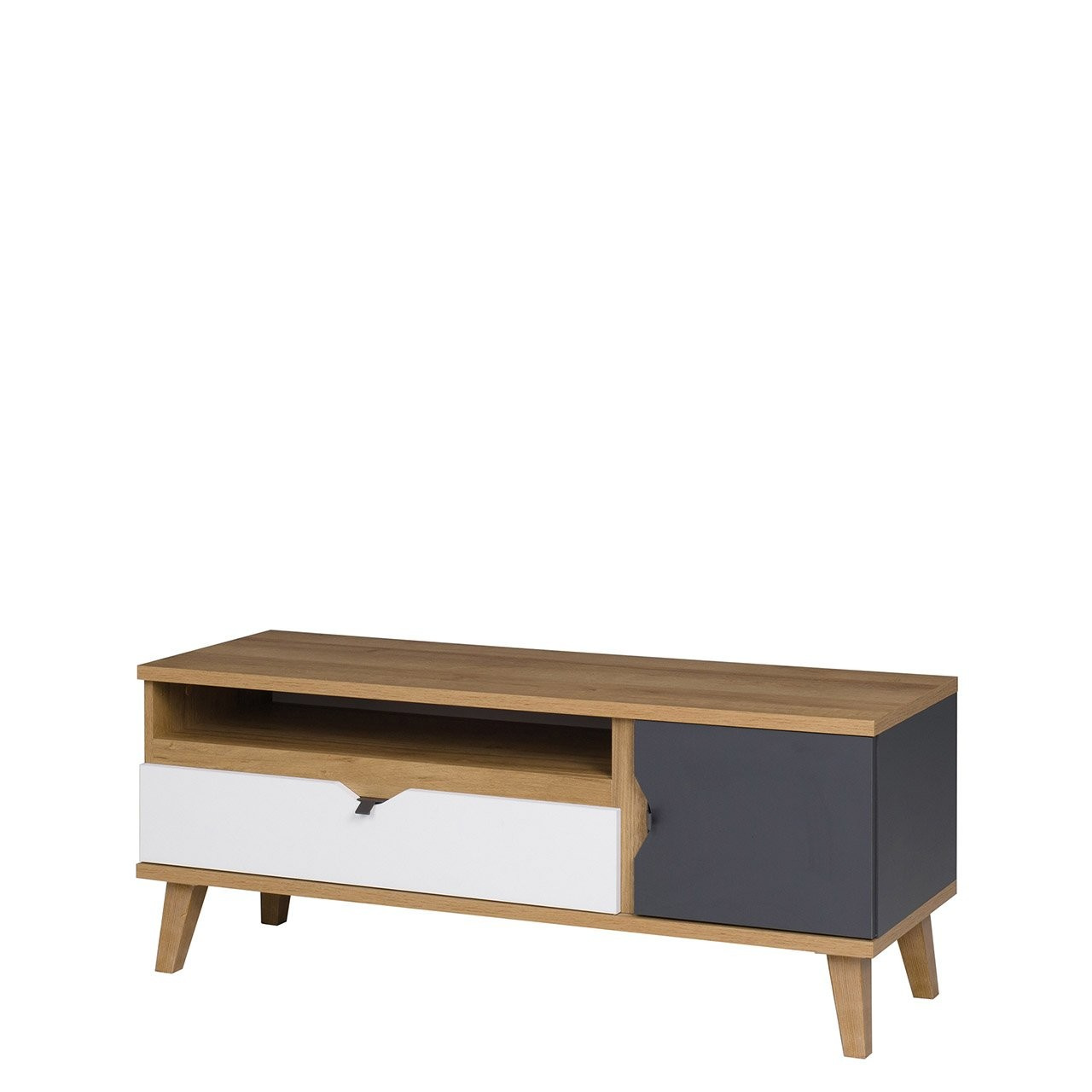 TV skrinka/stolík Tami TM8 (dub zlatý + biela + grafit)