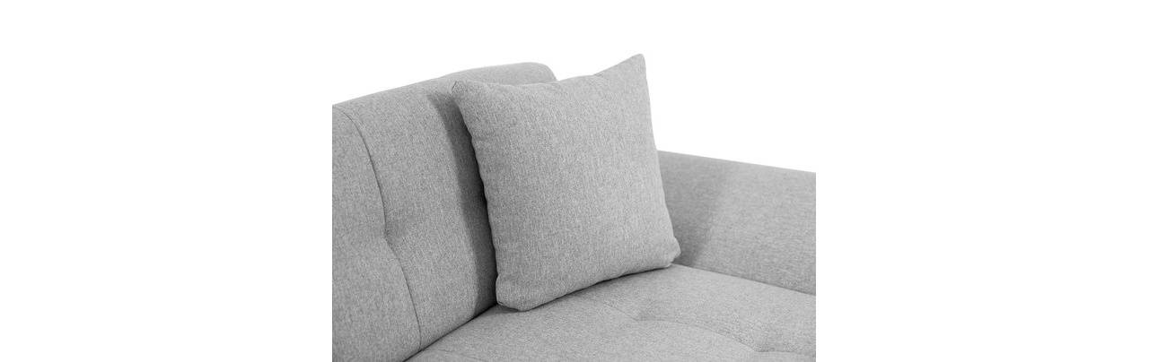 Rohová sedacia súprava Makalu (sivá + grafit) *výpredaj