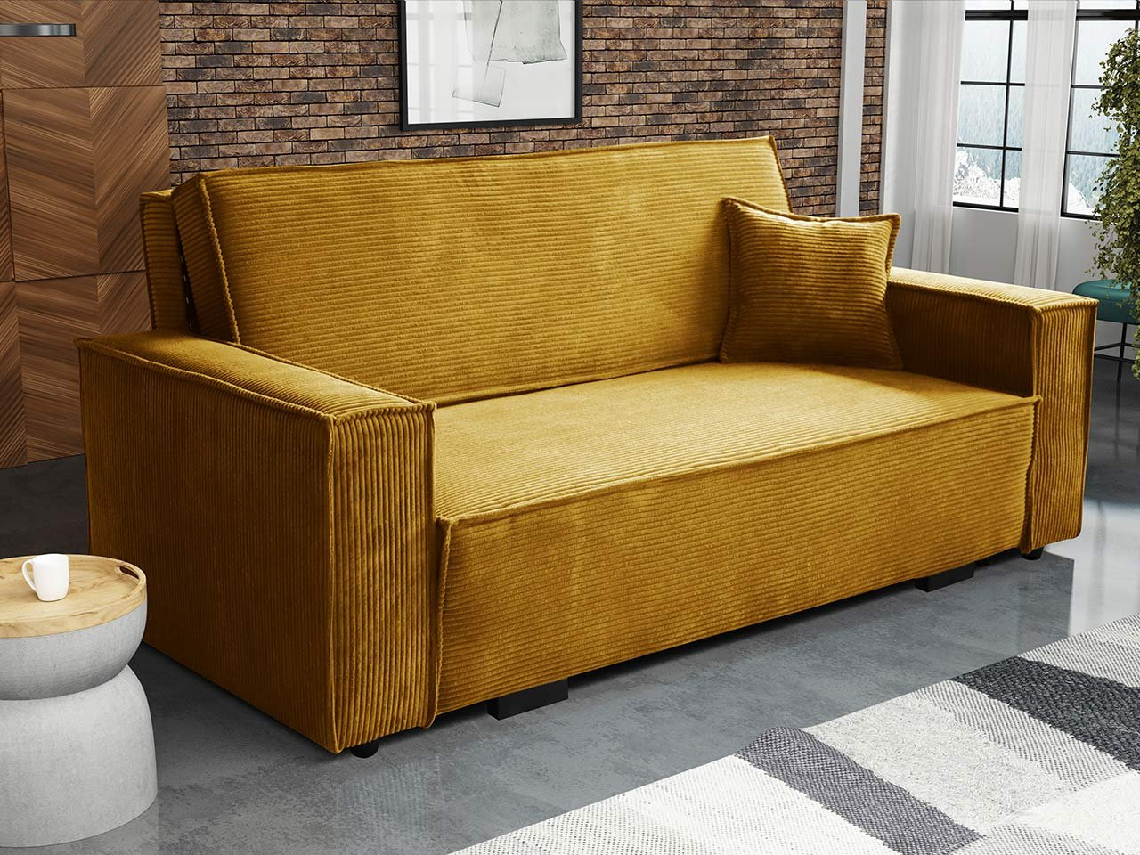 Sedačka Clovea star IV (horčicová)