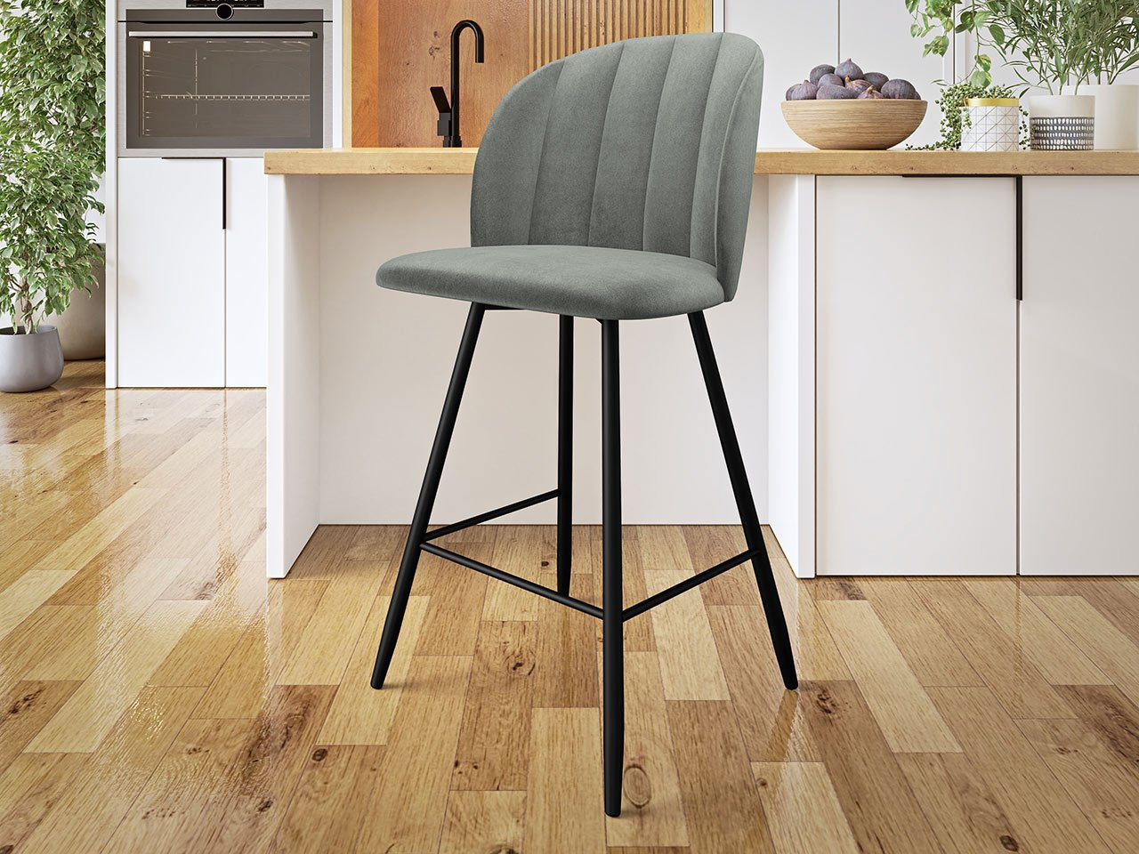 Barová stolička Kayro (sivá)