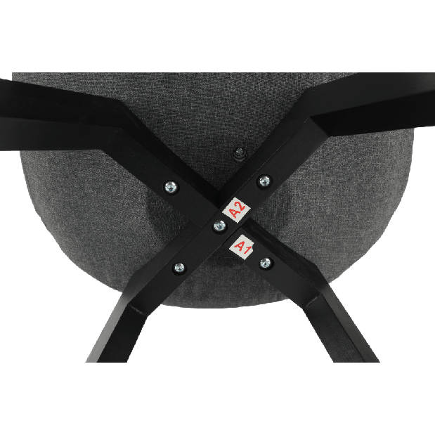 Jedálenská stolička Larino (tmavosivá)