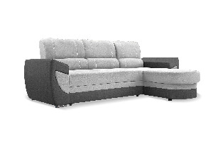 Rohová sedačka Trento (svetlosivá + sivá) (P)