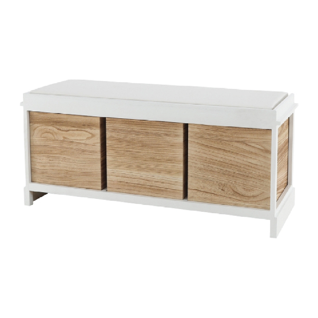 Lavica Tordo (biela + medová)