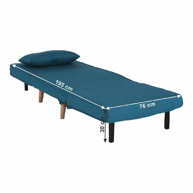 Rozkladacie kreslo Fara (modrá)