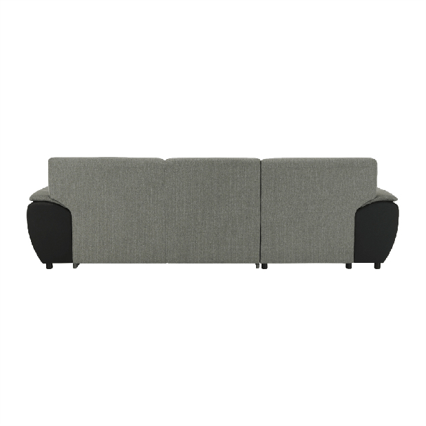 Rohová sedačka Emma malá (čierna + sivá) (L)