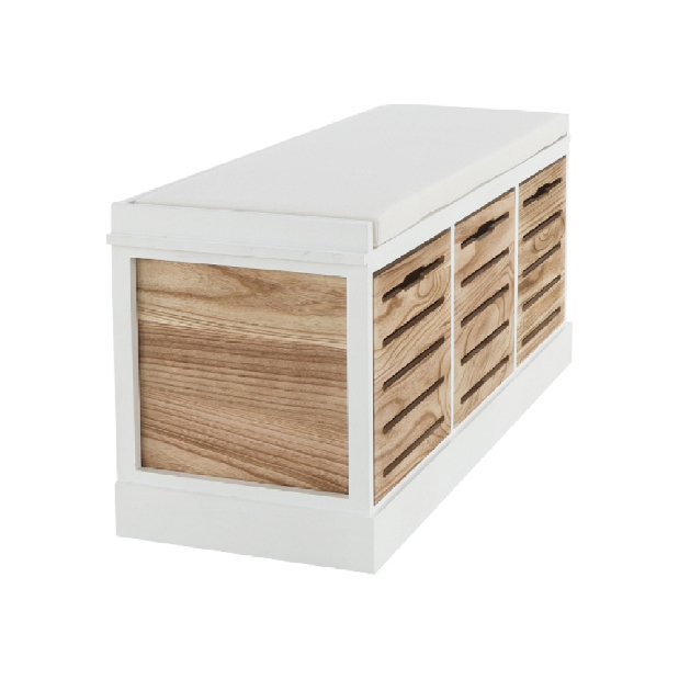 Lavica Tordo (biela + medová)