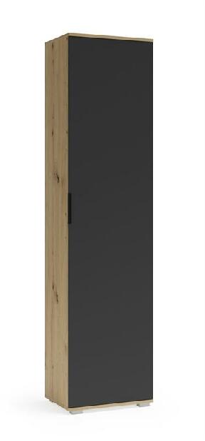 Policová skriňa Clifione Sl (dub artisan + antracit)