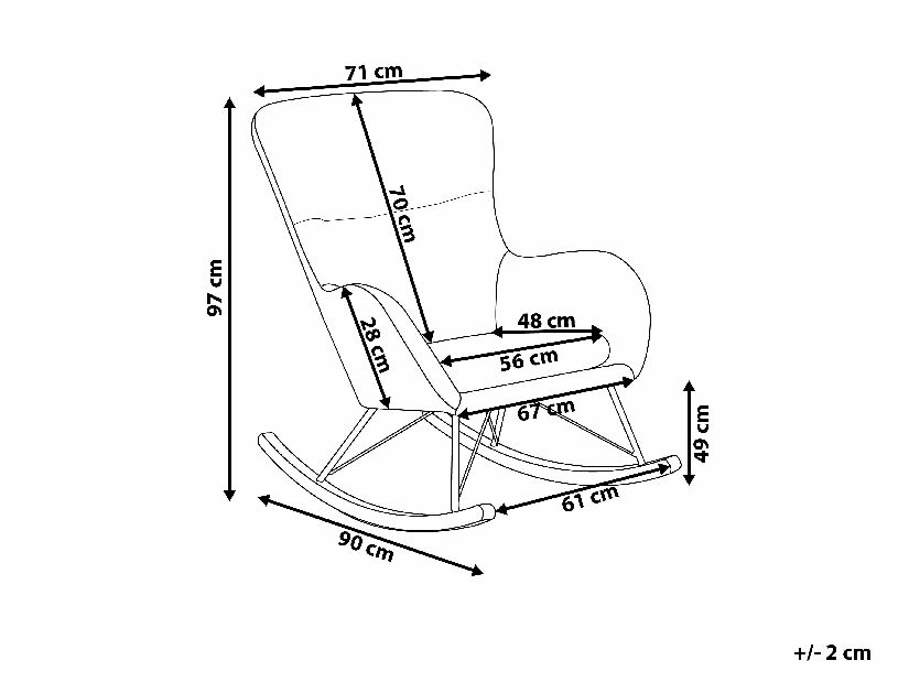 Hojdacie kreslo Esan (smaragdová) *výpredaj