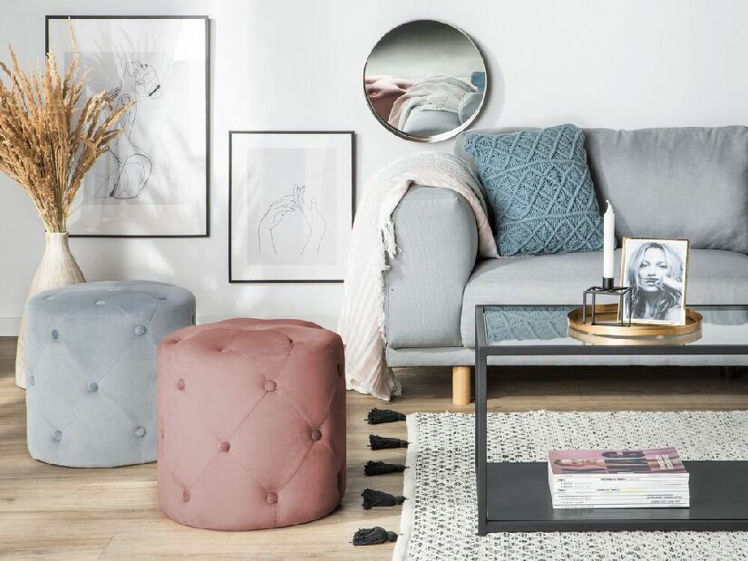 Taburetka CORLA (ružová)