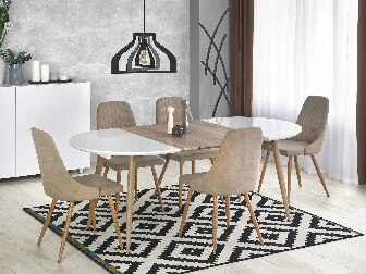 Rozkladací jedálenský stôl 120-200 cm Edgar (Dub san remo) (pre 6 8 osôb)