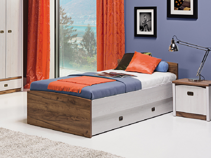 Jednolôžková posteľ 90 cm Ted TD 11