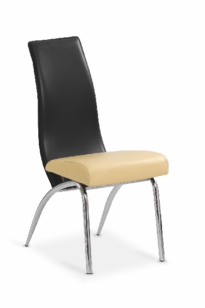 Jedálenská stolička K2 bezovo čierna