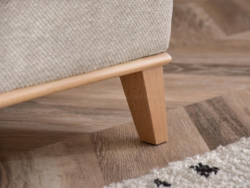 Pohovka dvojsedačka Cogio (popolavá + buk)